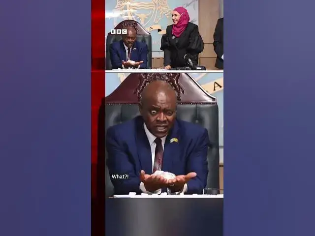 'Video thumbnail for Botswana's president feels weight of GIANT diamond @BBCNews  #usa #facts #fallstyle #motivation #ame'