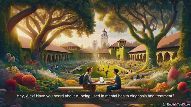 Video thumbnail for English Conversation for Informatics Engineering: AI in Mental Health Diagnosis and Treatment