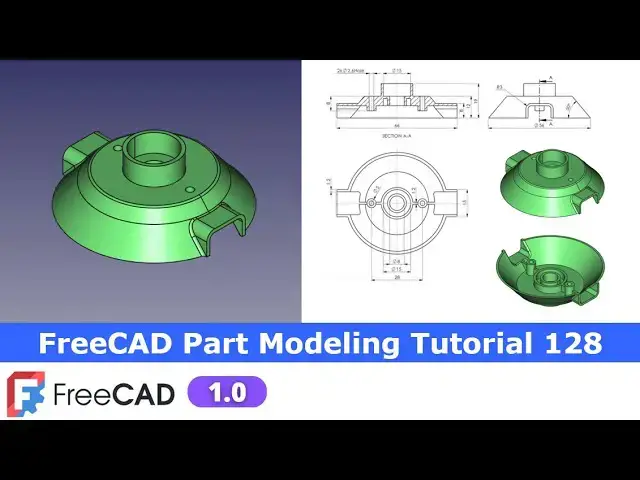 'Video thumbnail for FreeCAD Part Modeling Tutorial 128  | FreeCAD Tutorial | Mechnexus |'