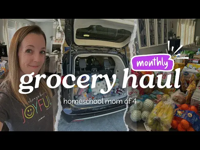 'Video thumbnail for GROCERY HAUL WALMART || $450 for Family of 6 || 20 Dinner Meals + More'