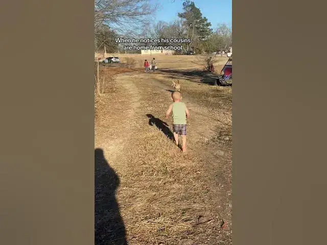 Video thumbnail for He’s always so excited to see them #Cousins #Family #Toddler #Excited #G7