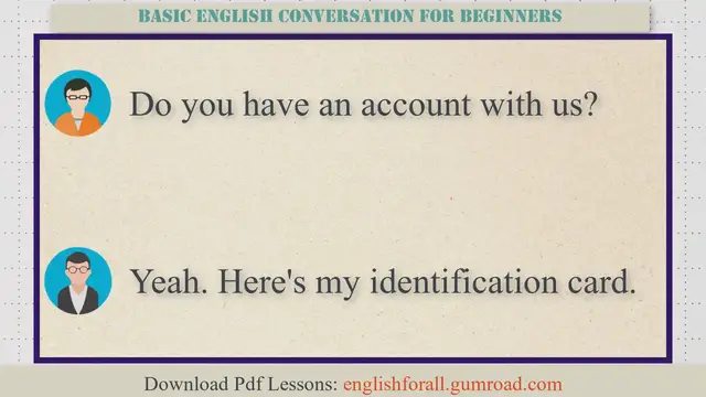 Video thumbnail for Basic English Conversation for Beginners #33