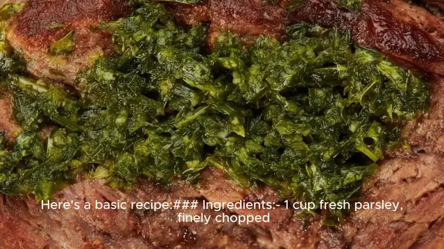 Video thumbnail for chimichurri recipe