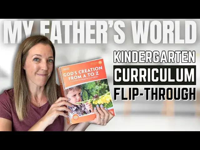 'Video thumbnail for Homeschool Kindergarten Curriculum Flip-Through | ALL-IN-ONE | PRE-PLANNED | OPEN AND GO'