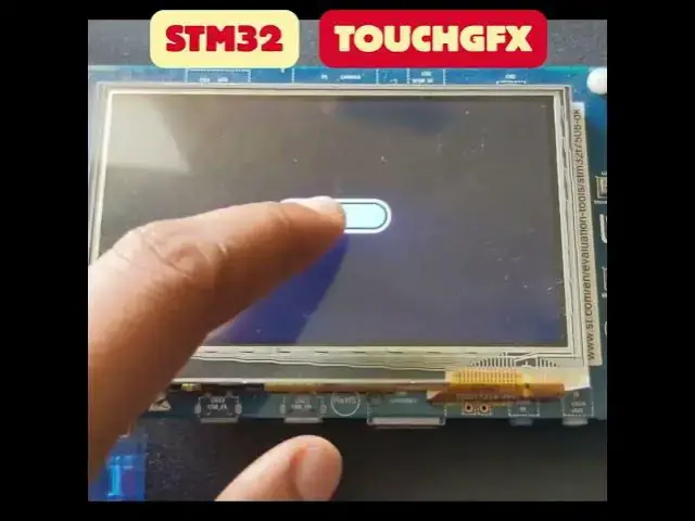 'Video thumbnail for Build your first project with STM32 TouchGFX 🖥️ #stm32 #embeddedsystems #microcontroller #display'