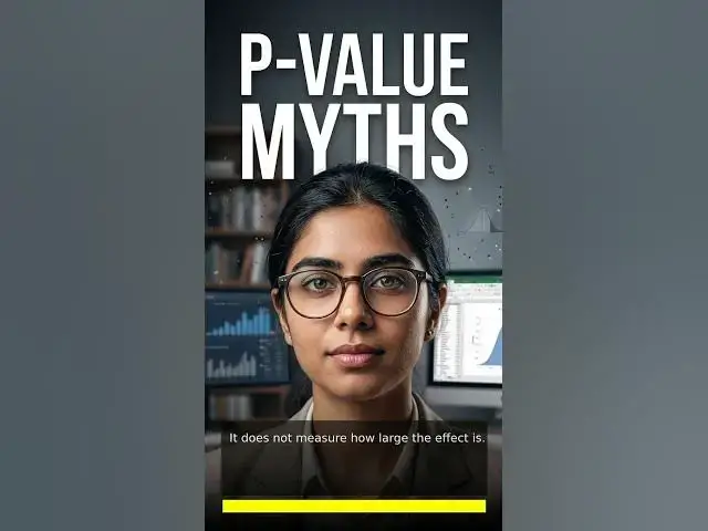 Video thumbnail for p-value misconceptions professional #shorts #biostatistics