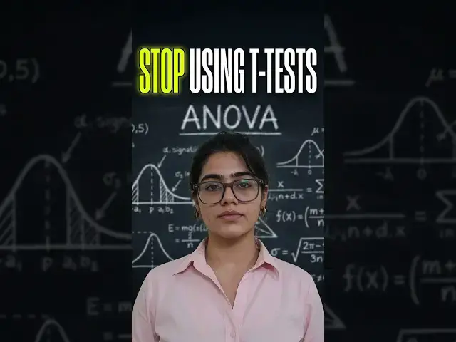 Video thumbnail for Why is ANOVA used to compare 3+ groups? #biostatistics #shorts