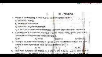 Video thumbnail for 12th Physics First Revision Question Paper 2019-20 | Tirunelveli District | English Medium