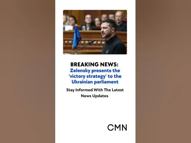 'Video thumbnail for Zelensky Unveils 'Victory Plan' to End War by 2025 Amid Growing Fatigue in Ukraine'