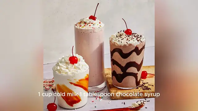 Video thumbnail for milkshake recipe