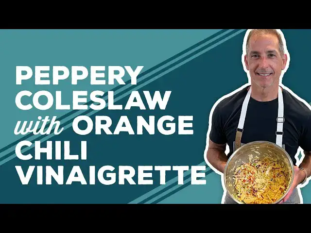 Video thumbnail for Love & Best Dishes: Peppery Coleslaw with Orange Chili Vinaigrette Recipe