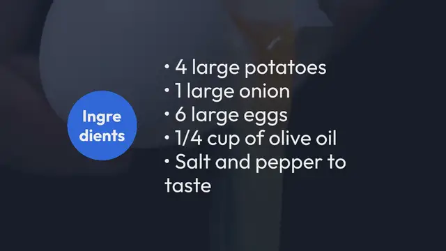 Video thumbnail for Tortilla Española with Potatoes and Onions Recipe