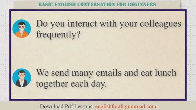 Video thumbnail for Basic English Conversation for Beginners #21