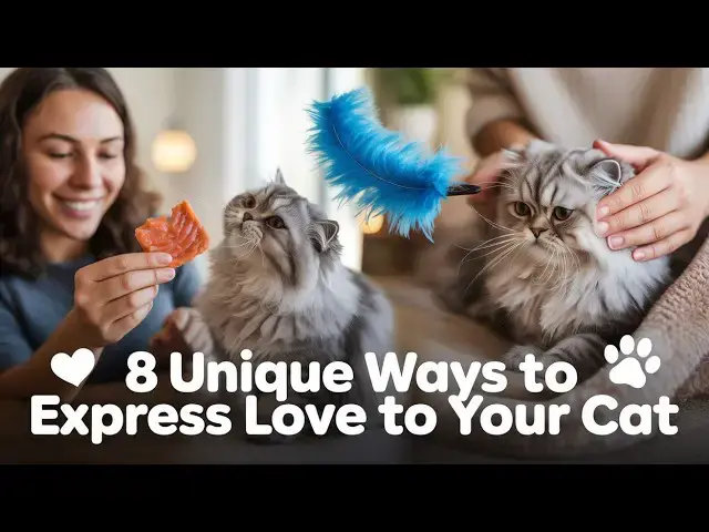 'Video thumbnail for 8 Secret Ways to Tell Your Cat You Love Them'