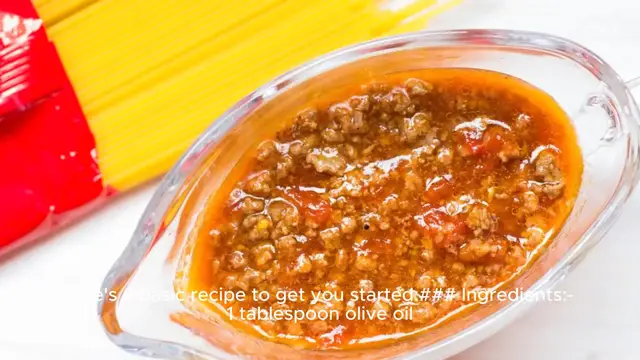 Video thumbnail for Bolognese sauce recipe