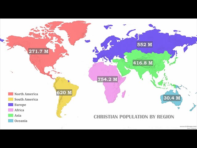 Video thumbnail for Where Christianity's 2.5 Billion People Actually Live