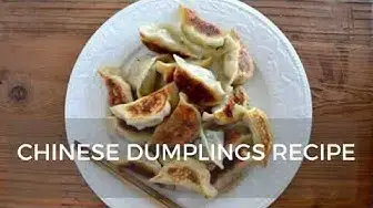 Video thumbnail for CHINESE DUMPLINGS RECIPE