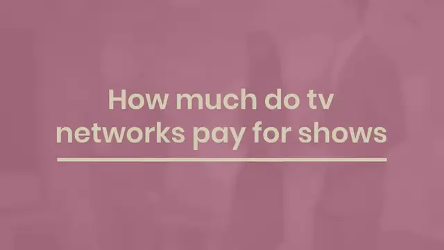 Video thumbnail for How Much Do Tv Networks Pay For Shows