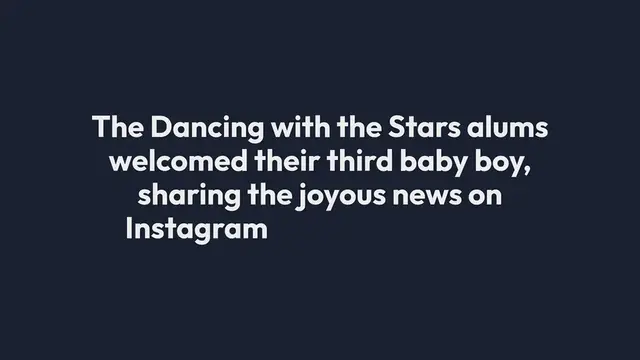 Video thumbnail for "Peta Murgatroyd and Maks Chmerkovskiy Welcome Baby Boy No. 3 in Lightning-Fast Delivery"