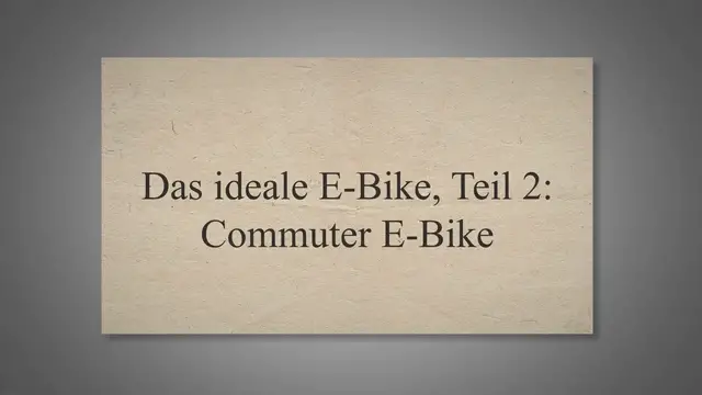 Video thumbnail for Kaufberatung E-Bike, Teil 2: Commuter-E-Bike