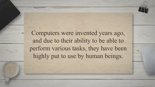 Video thumbnail for Essay Writing on computer technology - Q4Interview