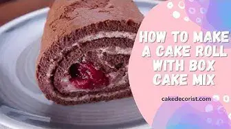 Video thumbnail for How To Make A Cake Roll With Box Cake Mix