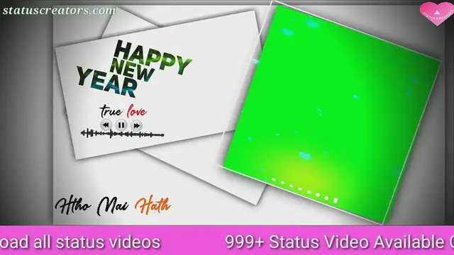 Video thumbnail for Happy New Year photo frame green screen video