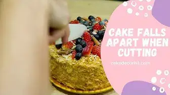 Video thumbnail for Cake Falls Apart When Cutting