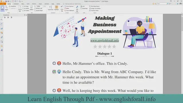 Video thumbnail for English Conversation Practice - Making Business Appointment