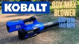 Video thumbnail for KOBALT 80V MAX Blower: Mind-Boggling Run Time