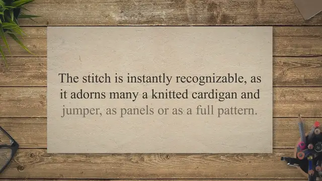 Video thumbnail for Simple Cable Stitch - eKnittingStitches.com