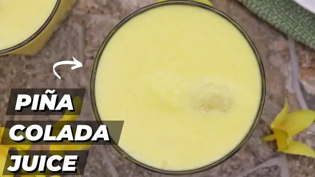 Video thumbnail for The Best Piña Colada Juice