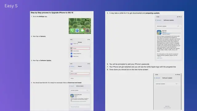 Video thumbnail for Easy Steps to Upgrade iPhone to the new iOS 16