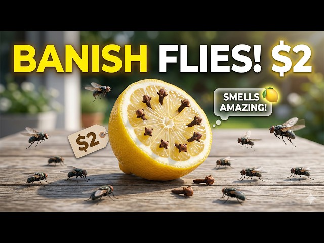 Video thumbnail for The $2 Trick to BANISH Flies (That Actually Smells Amazing!) 🍋