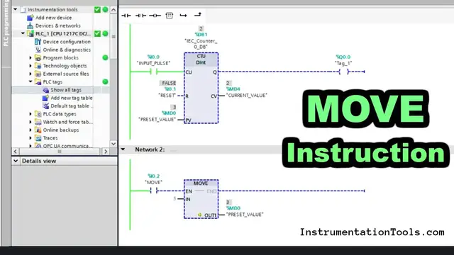 Video thumbnail for Move Instruction in Siemens PLC Programming - Full Course