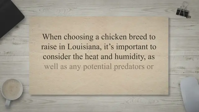 Video thumbnail for The Top Chickens for Louisiana: Heat-Hardy and Egg-cellent!