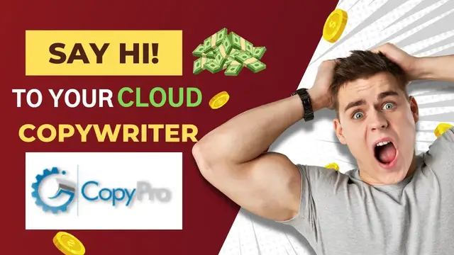 Video thumbnail for EASILY Profit $345/mo From Jon Benson CopyPro | Make Money With This Cloud Copywriter!