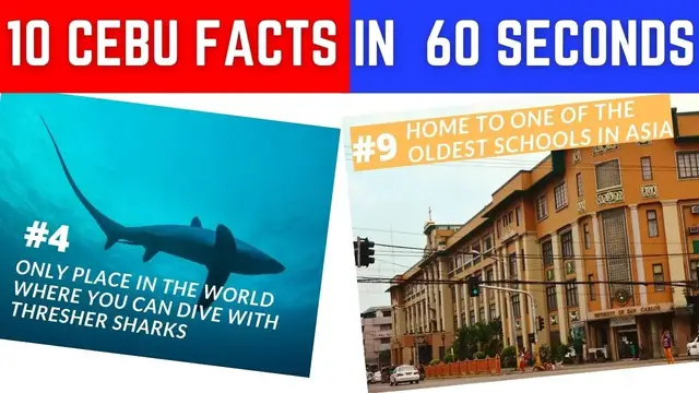 Video thumbnail for 10 CEBU FACTS IN 60 SECONDS | MYTOUGUIDE.PH