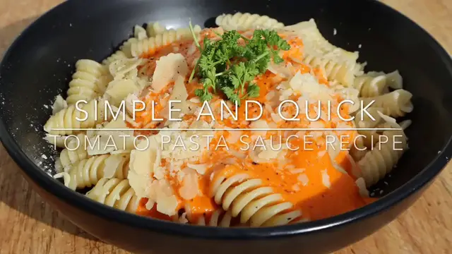 Video thumbnail for Simple and quick tomato pasta sauce recipe