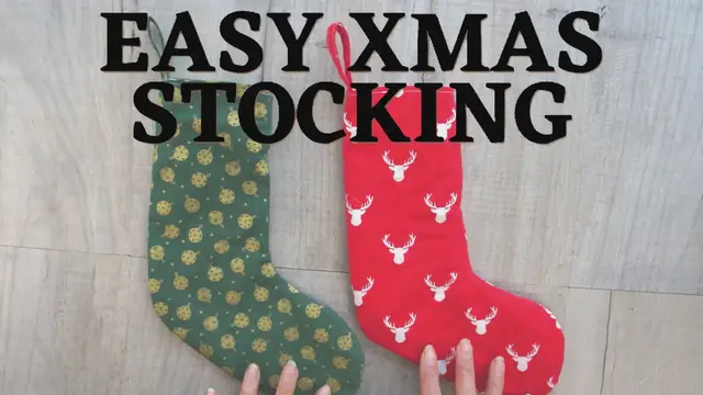 Video thumbnail for HOW TO SEW A CUTE LINED CHRISTMAS STOCKING WITH FREE PATTERN