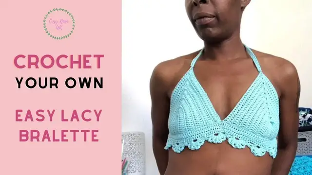 Video thumbnail for Easy Crochet Bralette Tutorial for Beginners