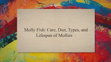 'Video thumbnail for Molly Fish: Care, Diet, Types, and Lifespan of Mollies'