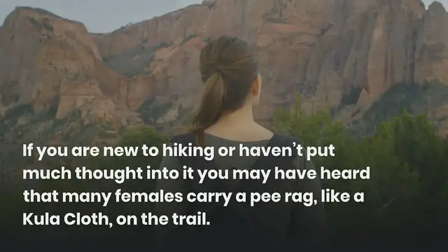 Video thumbnail for What is a Pee Rag Used For in Hiking