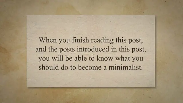 'Video thumbnail for Minimalist lifestyle for beginners. The full guide of "How to start Minimalism".'