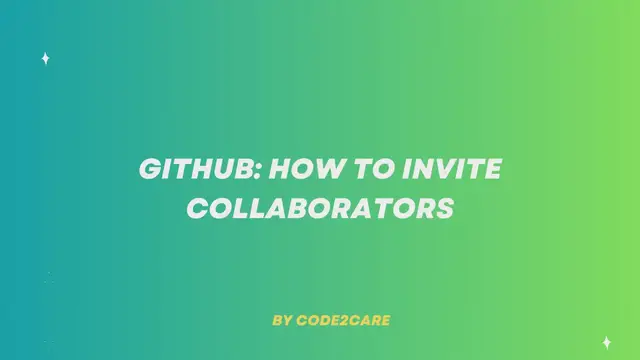 Video thumbnail for Github How to Invite Collaborators