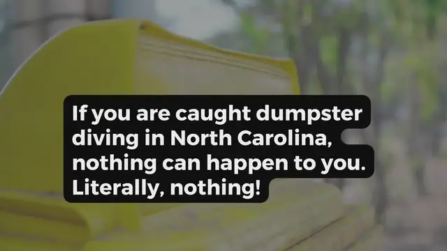'Video thumbnail for Dumpster Diving in north carolina'