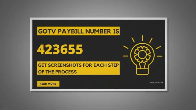 Video thumbnail for GOtv PayBill Number 423655 - How to Pay for GOtv via MPESA in Kenya