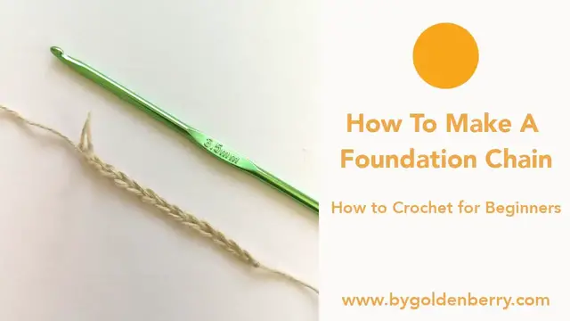 'Video thumbnail for How to Crochet a Foundation Chain or Starting Chain | Crochet for Beginners - Tutorial Four'