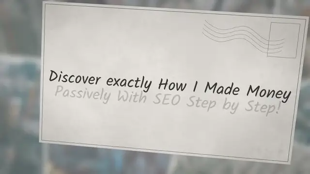'Video thumbnail for How To Make Money With SEO Course For Beginners'