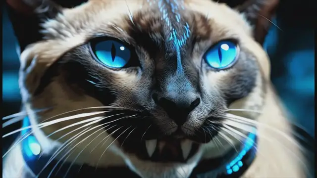 Video thumbnail for Sabertooth Siamese Cat: Nature, Training, Health